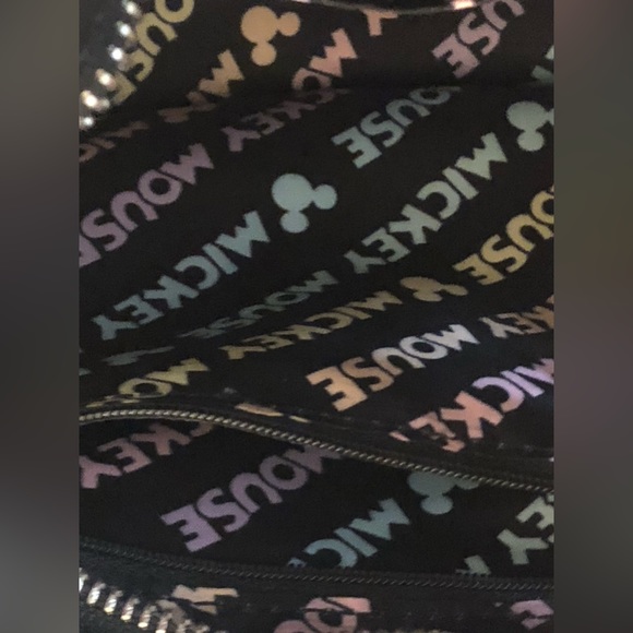 Disney By Loungefly Rainbow Crossbody Bag With Mickey Ears Handle - Picture 2 of 13